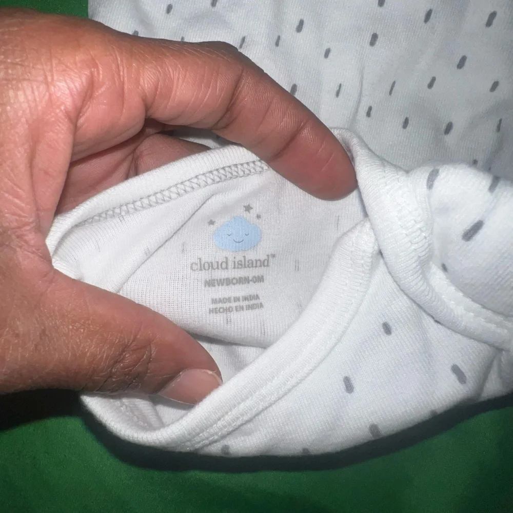 Carter's Blue, Gray and White Baby Outfit size Newborn